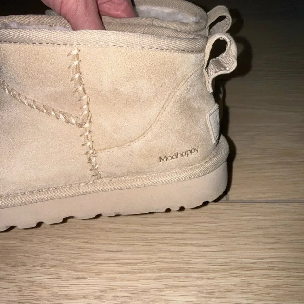 UGG X MADHAPPY ULTRA MINI PULL ON SIZE 6 BOOTIES - Picture 3 of 5